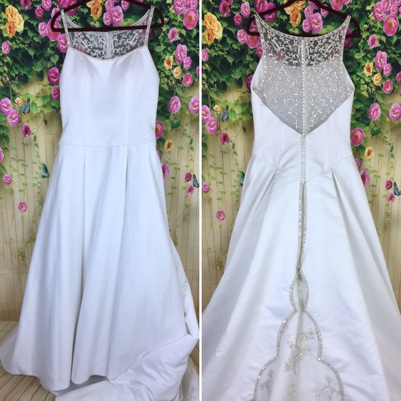 Winnie Couture Dresses & Skirts - Winnie Couture Beaded White Wedding Dress Size 18